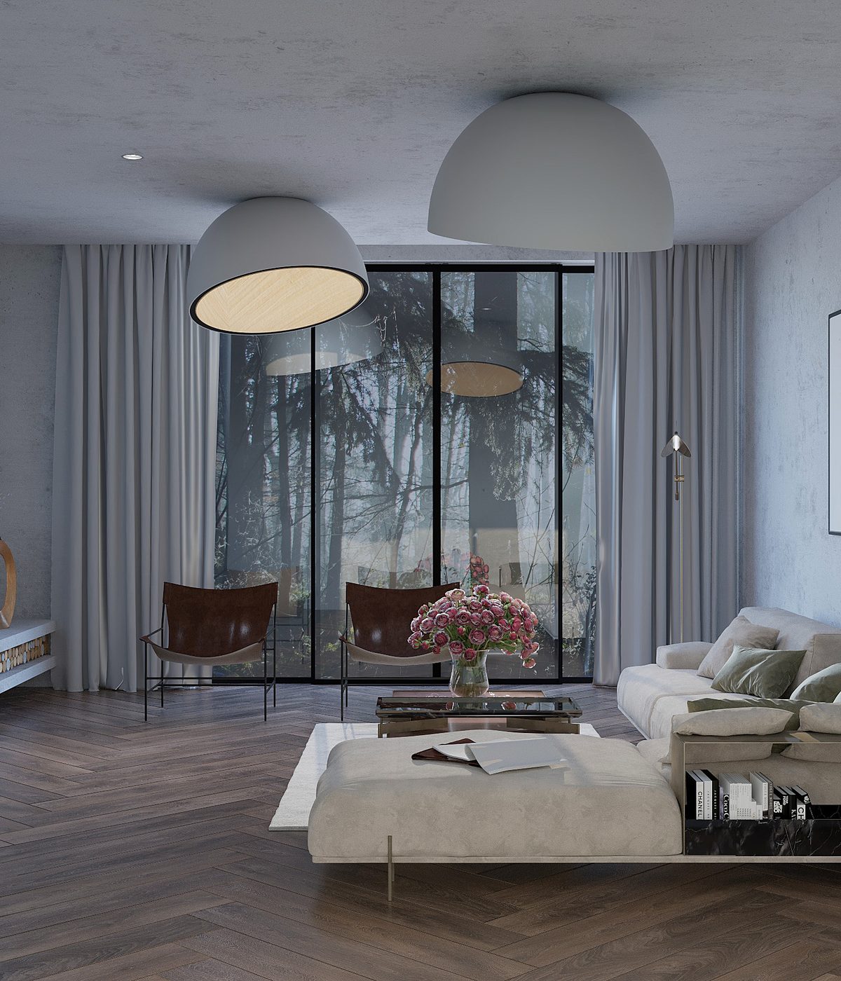 Concrete-loft apartment